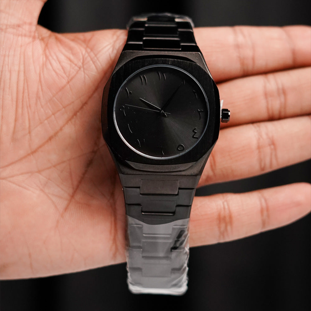 Stainless Steel Arabic Aura Watch