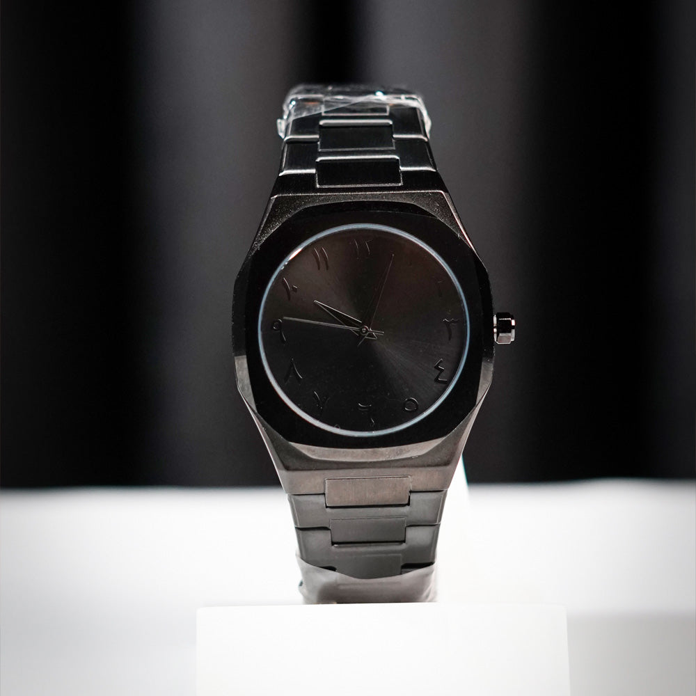 Stainless Steel Arabic Aura Watch